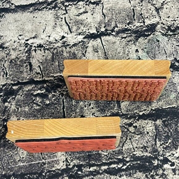 Inkadinkado Swirls Waves Phrase Wood Mounted Rubber Stamps - Picture 4 of 10